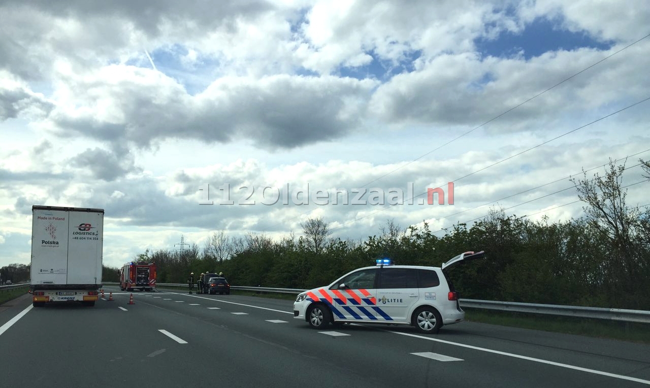 Foto 3: Autobrand A1 links Oldenzaal