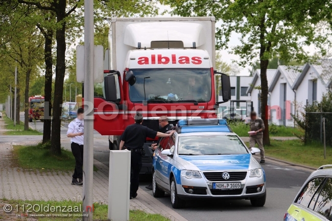 foto 4: Nederlandse chauffeur gewond bij ongeval net over grens in Gildehaus