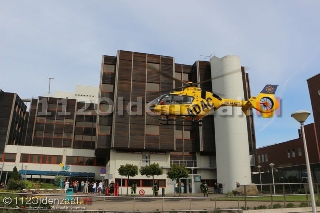 Twee traumahelikopters landen bij MST Enschede