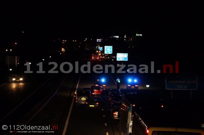 Ongeval met paardentrailer op A1 Oldenzaal