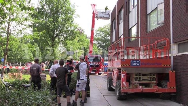 foto 4:  Woningbrand Wilhelminastraat Oldenzaal vermoedelijk ontstaan door werkzaamheden