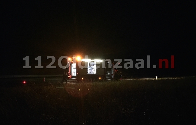 foto 2: Autobrand op A1 Oldenzaal