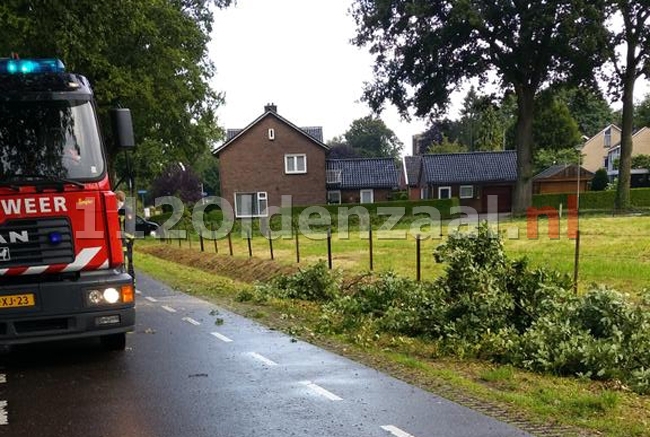 Brandweer rukt uit voor stormschade in Weerselo