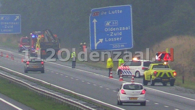 UPDATE (foto): Aanrijding letsel op A1 Oldenzaal