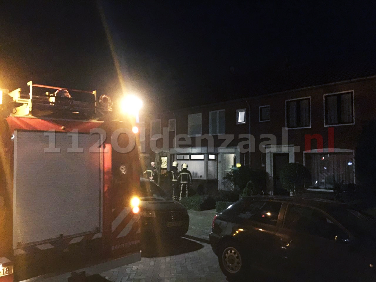 Brandweer rukt uit voor nacontrole de Ruyterstraat Oldenzaal