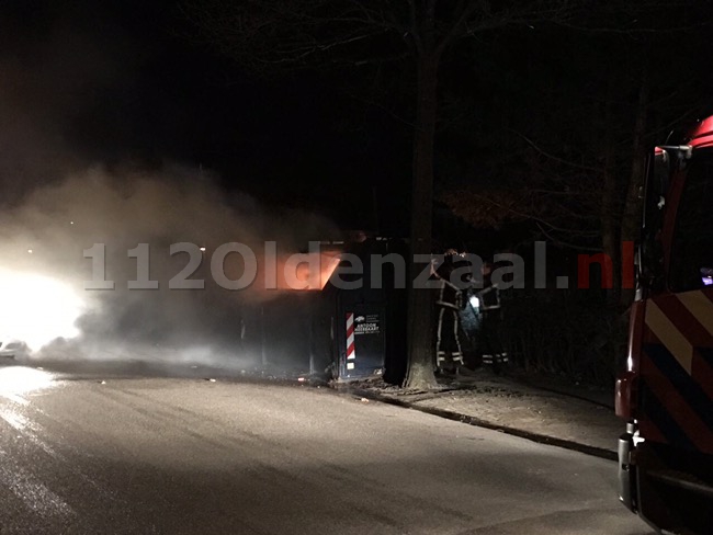 Foto: Brandweer rukt uit voor containerbrand Bentheimerstraat Oldenzaal