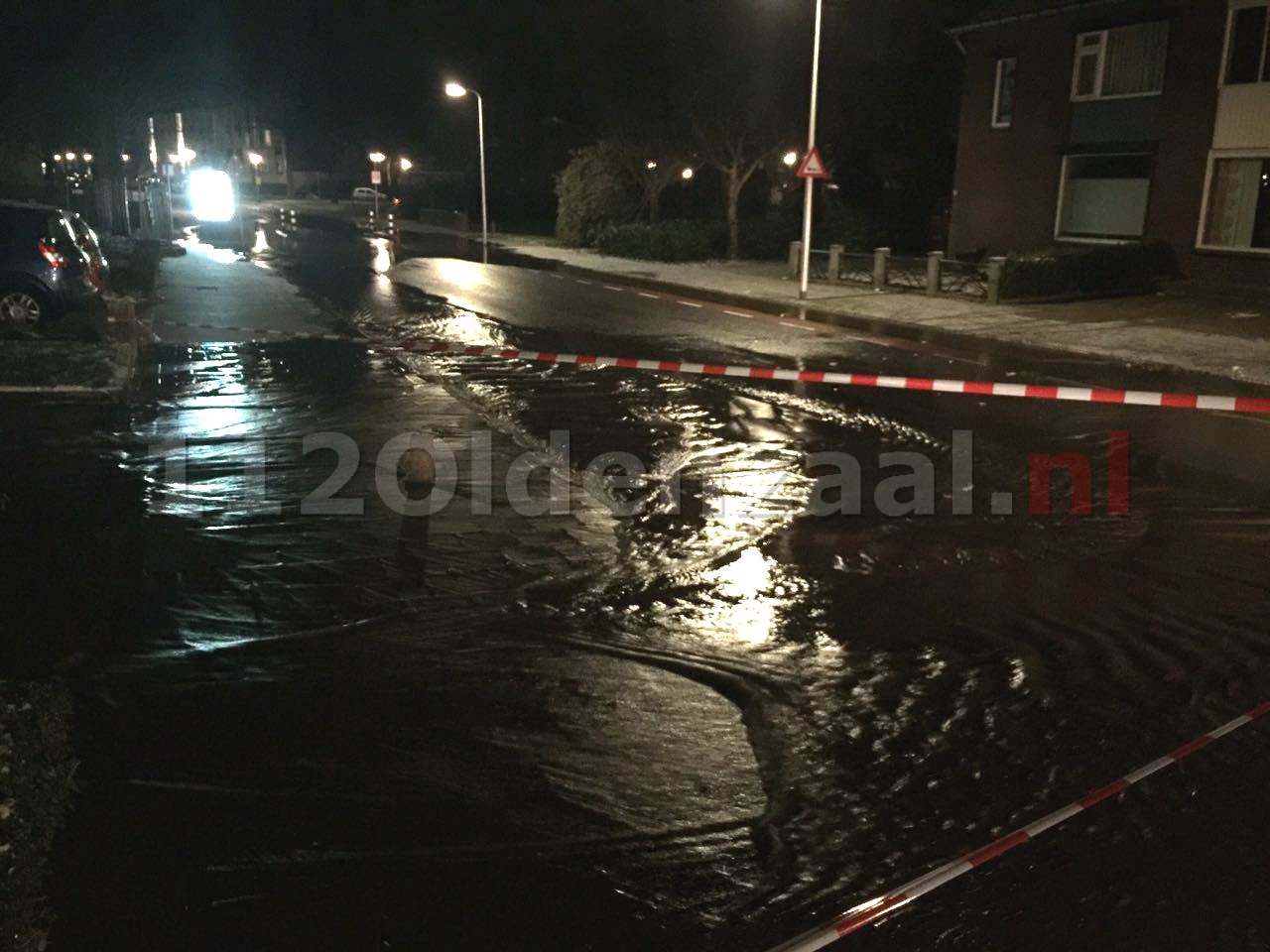 Nog uren sprake van minder of geen waterdruk door leidingbreuk Burgermeester Wallerstraat Oldenzaal