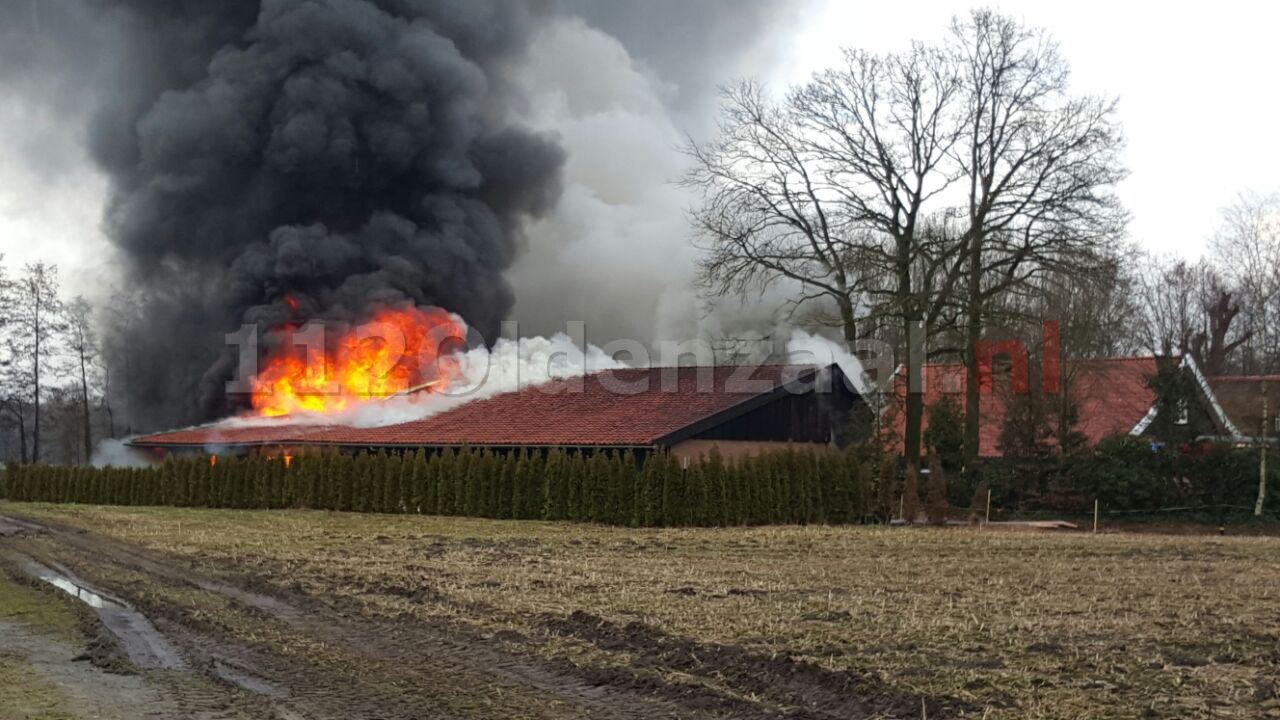 Foto: Uitslaande schuurbrand in Deurningen