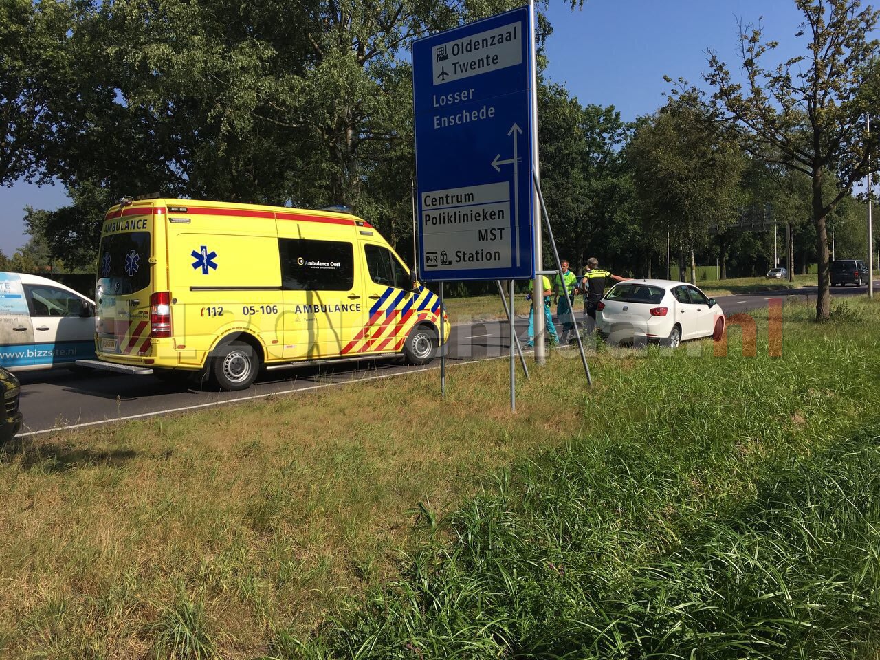 Foto: Aanrijding Ossemaatstraat Oldenzaal