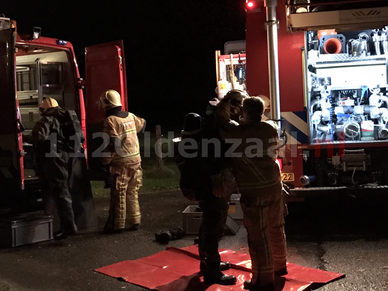 Foto: Koeien vallen in put in Tilligte, brandweer opgeroepen