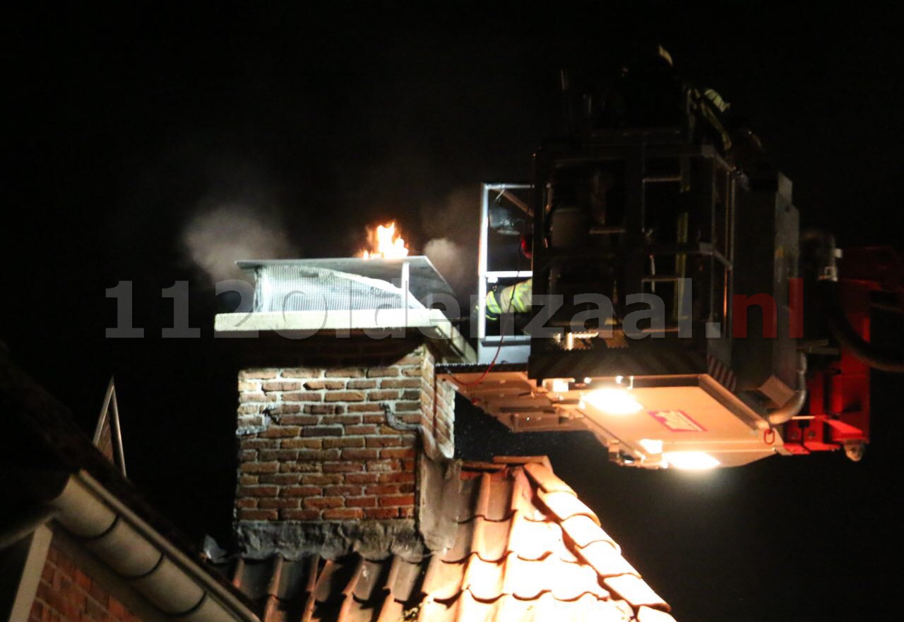 Foto 2: Flinke schoorsteenbrand in Ootmarsum