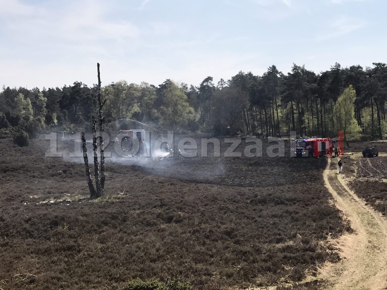 foto 2: Grote brand in natuurgebied bij Beuningen onder controle