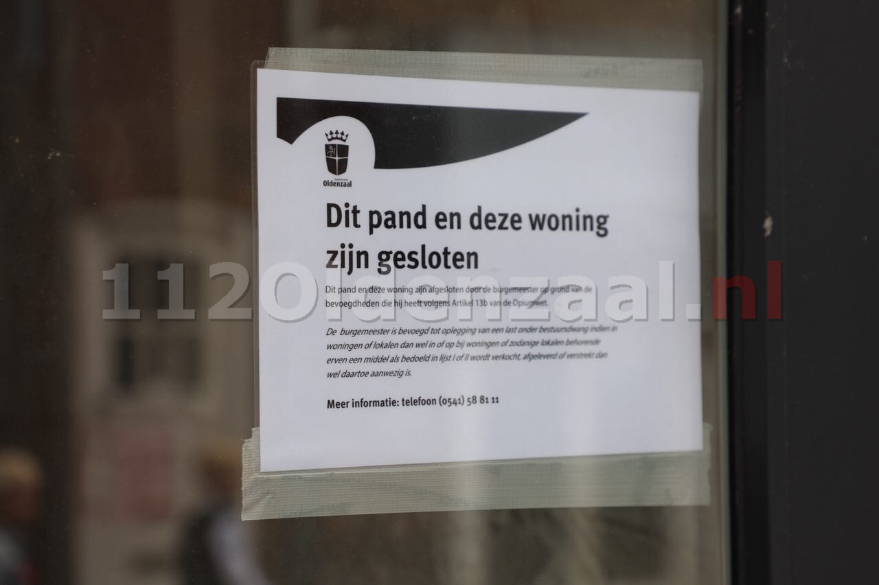 Foto: Burgermeester sluit drugspand Deurningerstraat Oldenzaal