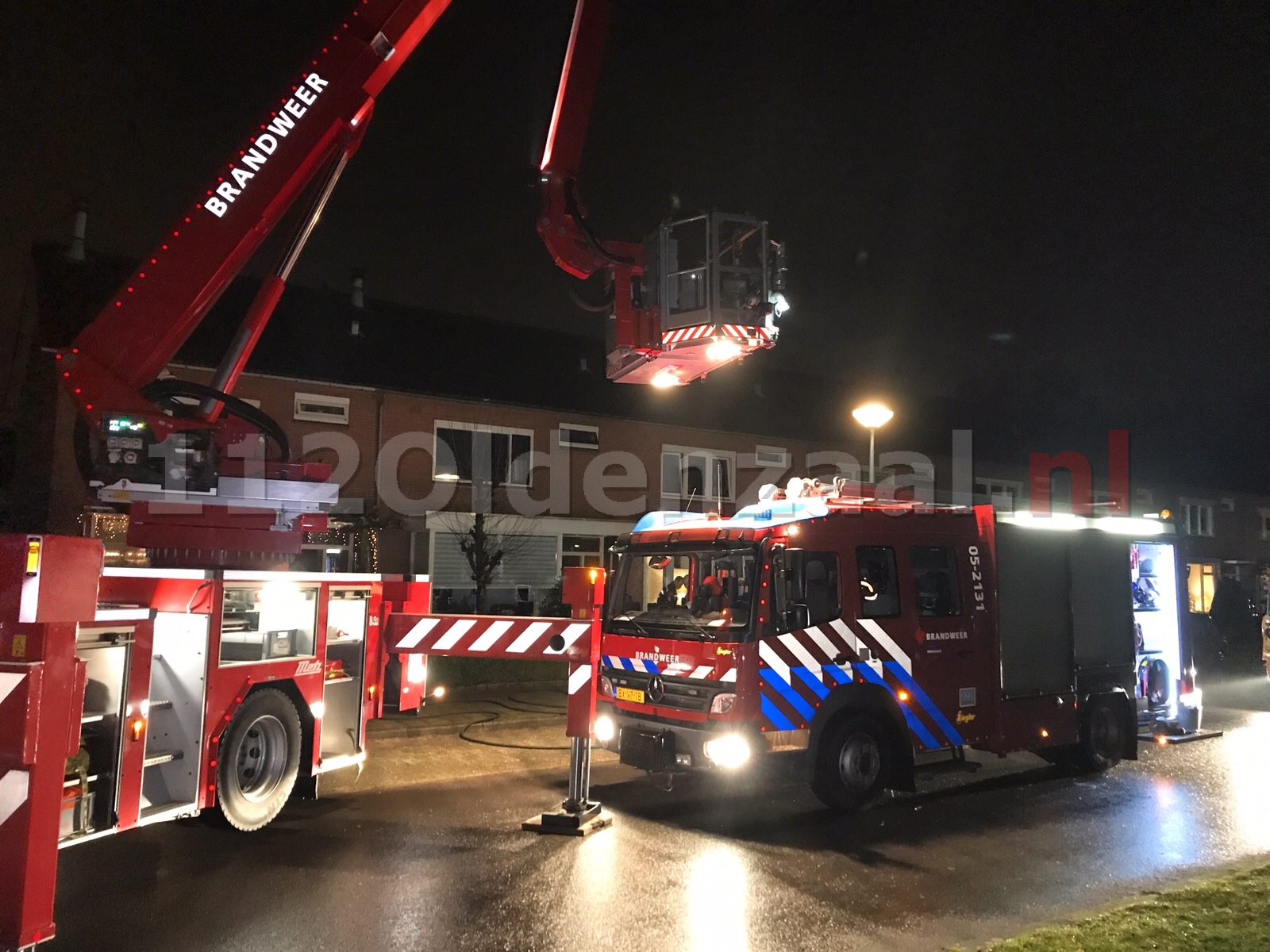 Brandweer rukt uit voor melding woningbrand Oldenzaal; woonkamer vol rook