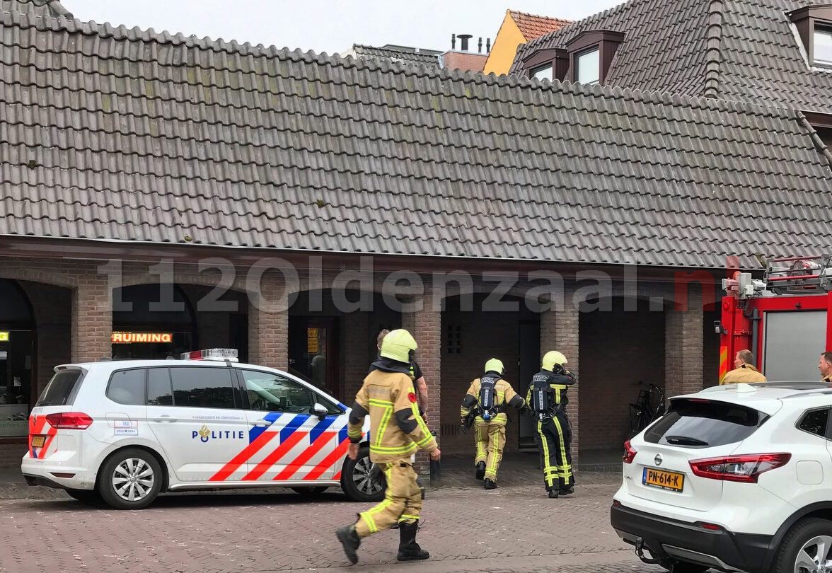 Brand op dakterras Oostwal Oldenzaal