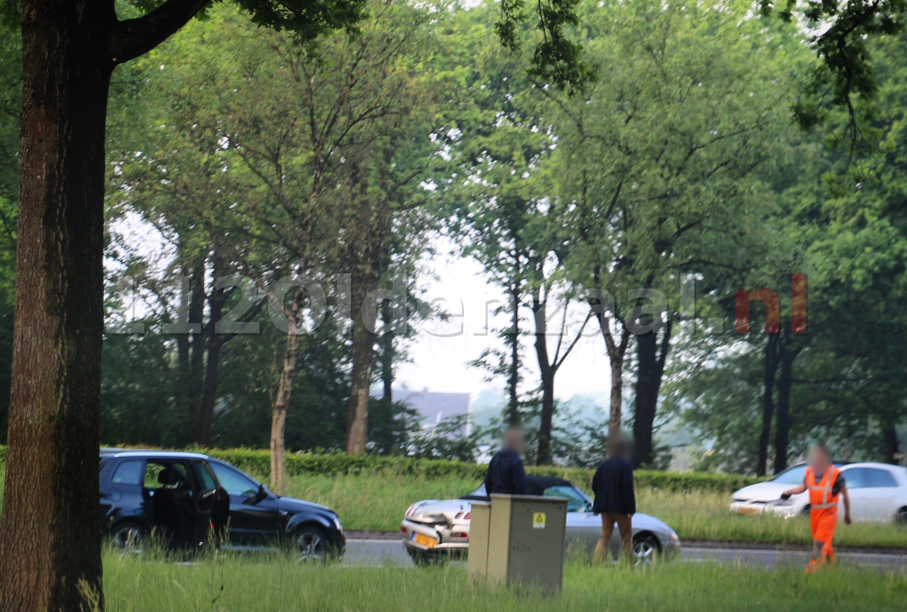 Schade na aanrijding Ossenmaatstraat Oldenzaal