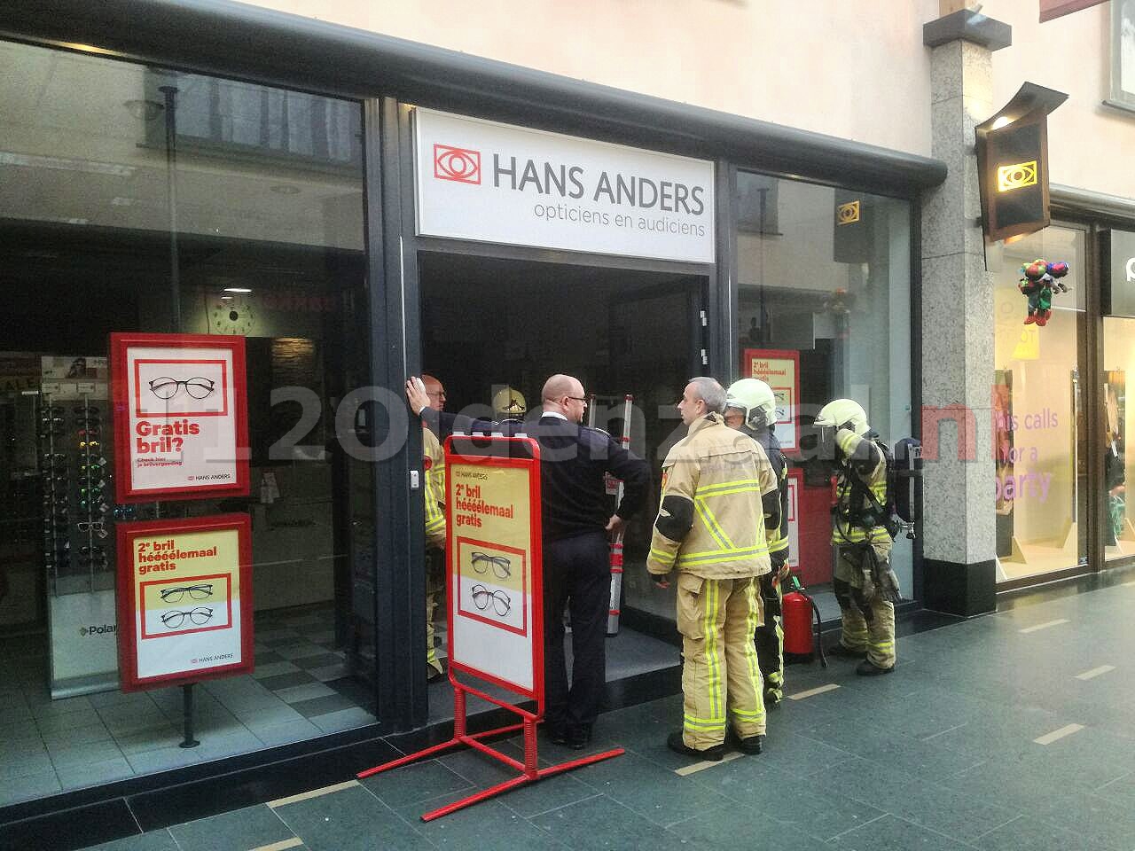 Rookontwikkeling in winkel Oldenzaal door kortsluiting