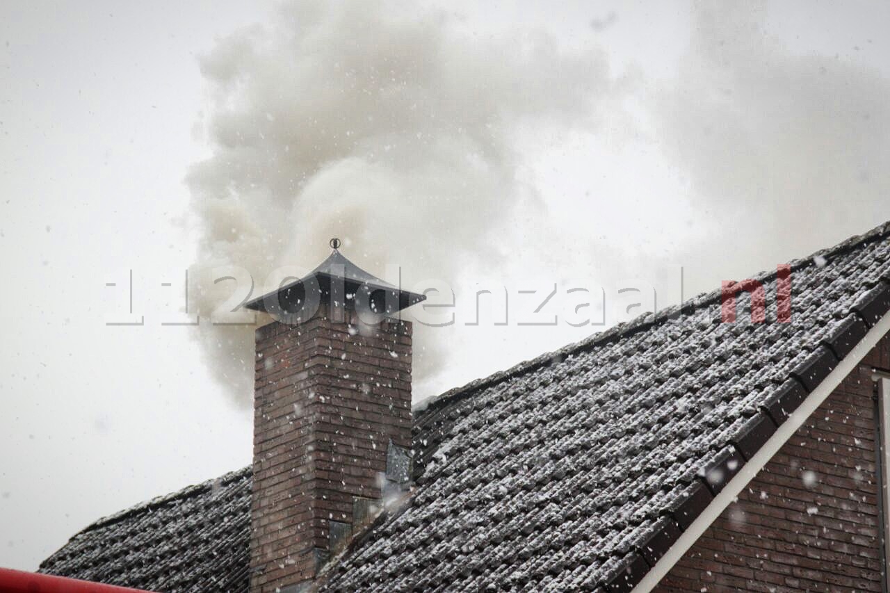 Flinke rookontwikkeling bij schoorsteenbrand in Oldenzaal