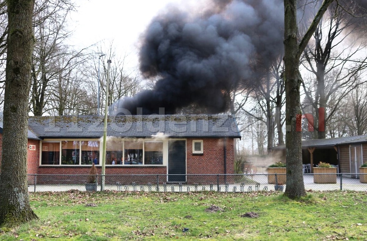 UPDATE: brand bij clubgebouw Oldenzaal vermoedelijk aangestoken