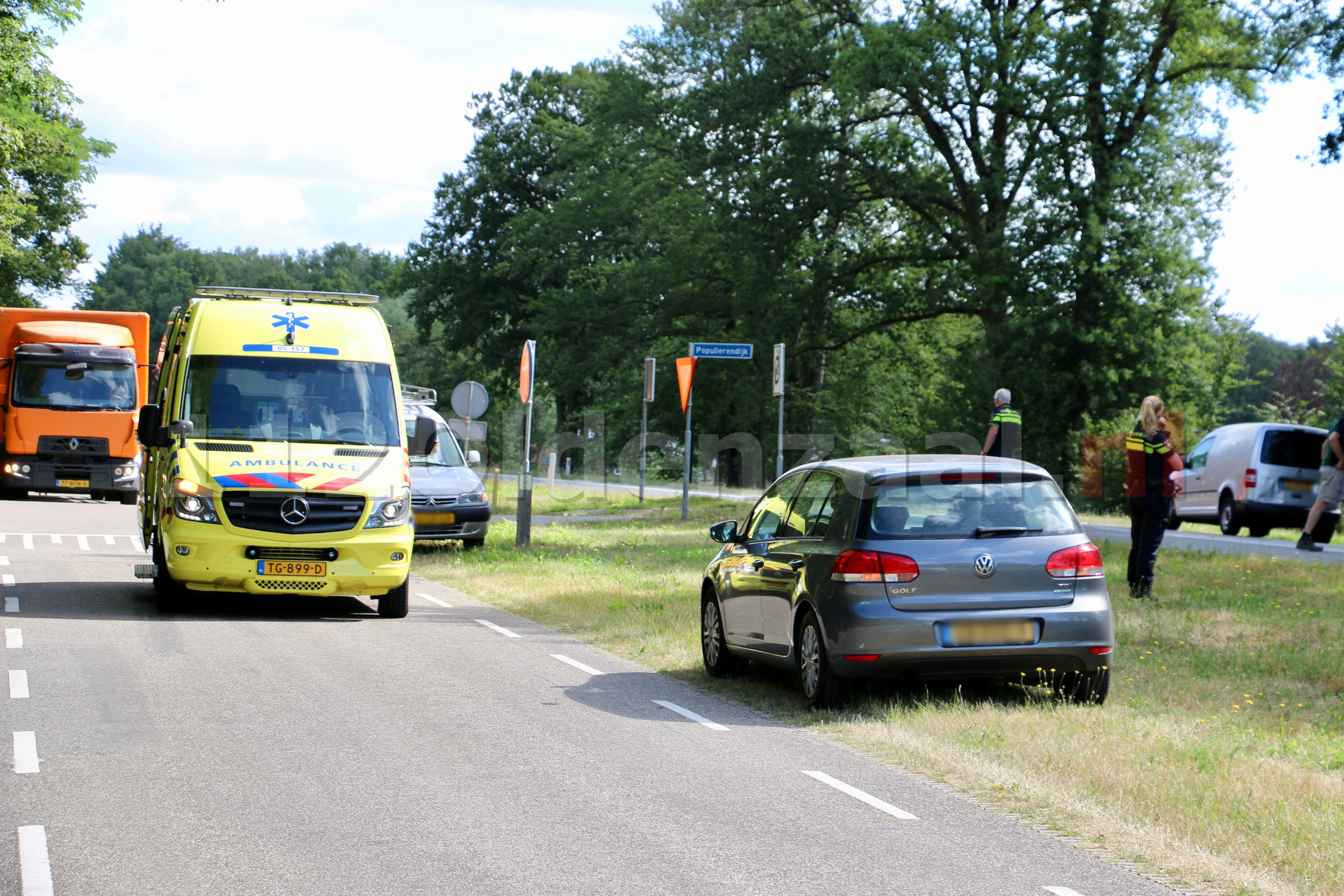 Motorrijder gewond bij aanrijding in De Lutte