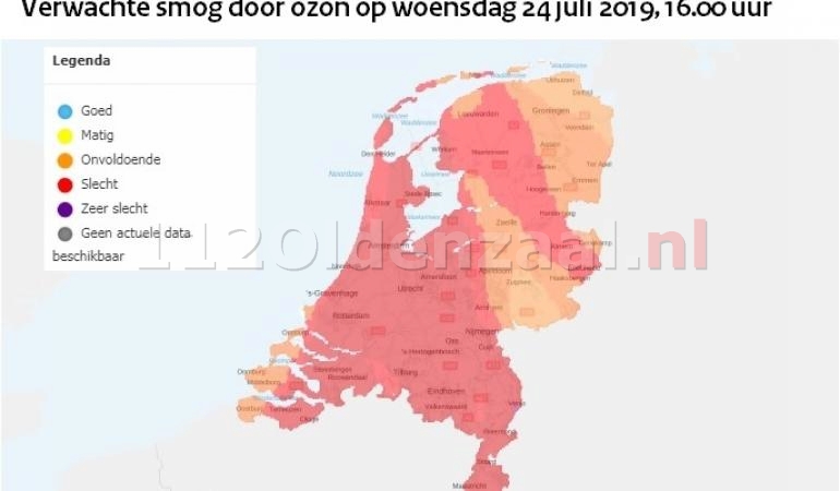 In heel Nederland kans op smog door ozon