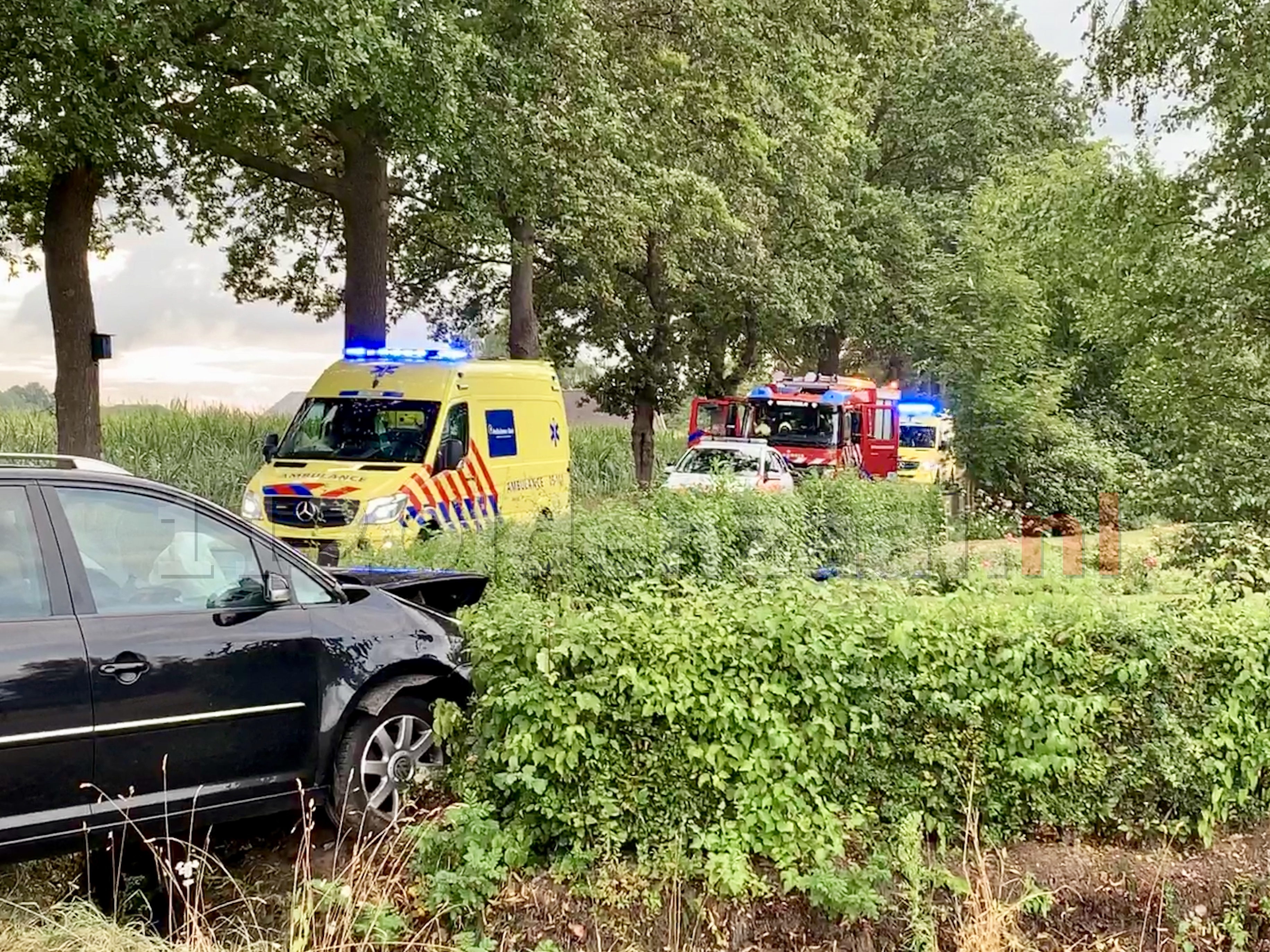 VIDEO: Gewonden bij aanrijding in Rossum