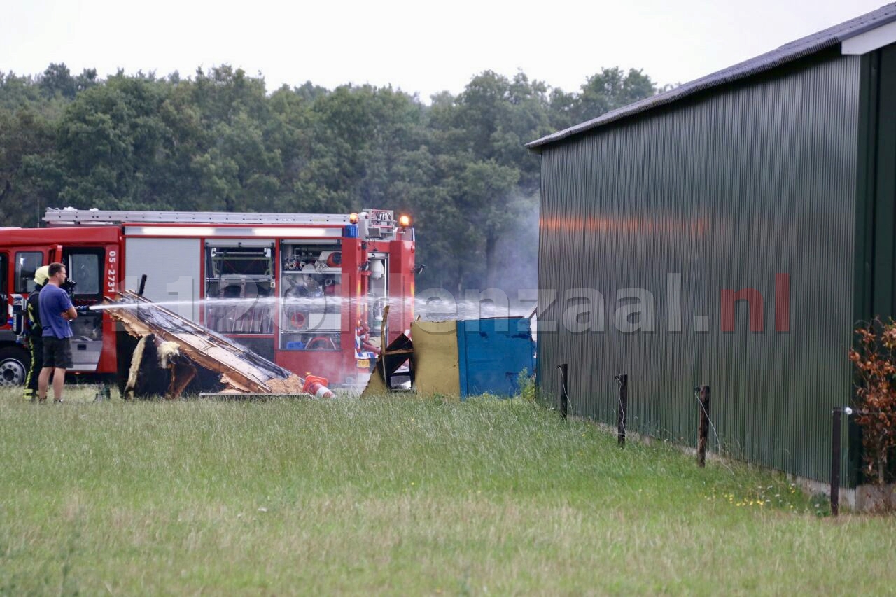 Brandweer rukt uit voor schuurbrand Lemselosestraat