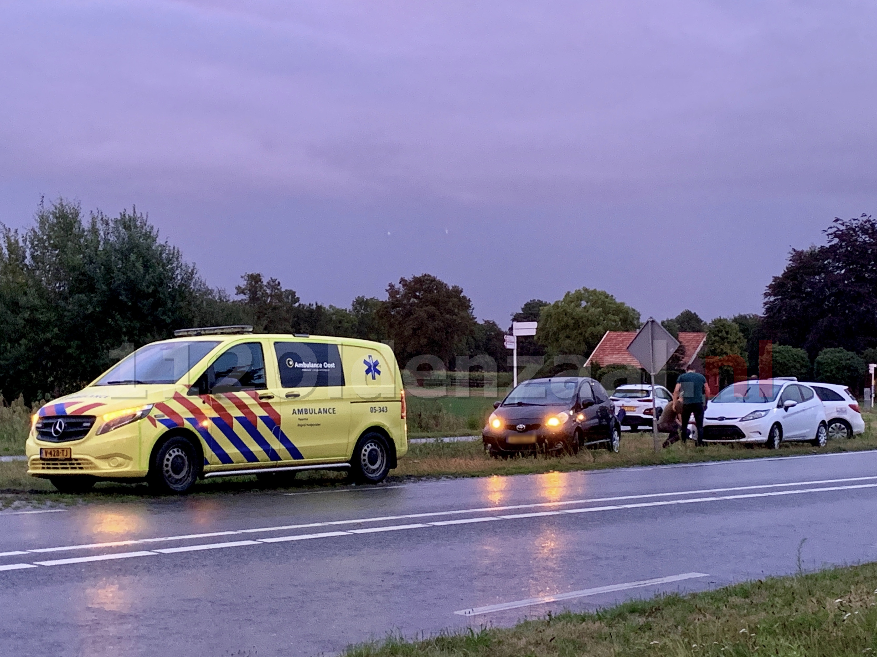 Kop-staartbotsing in Weerselo