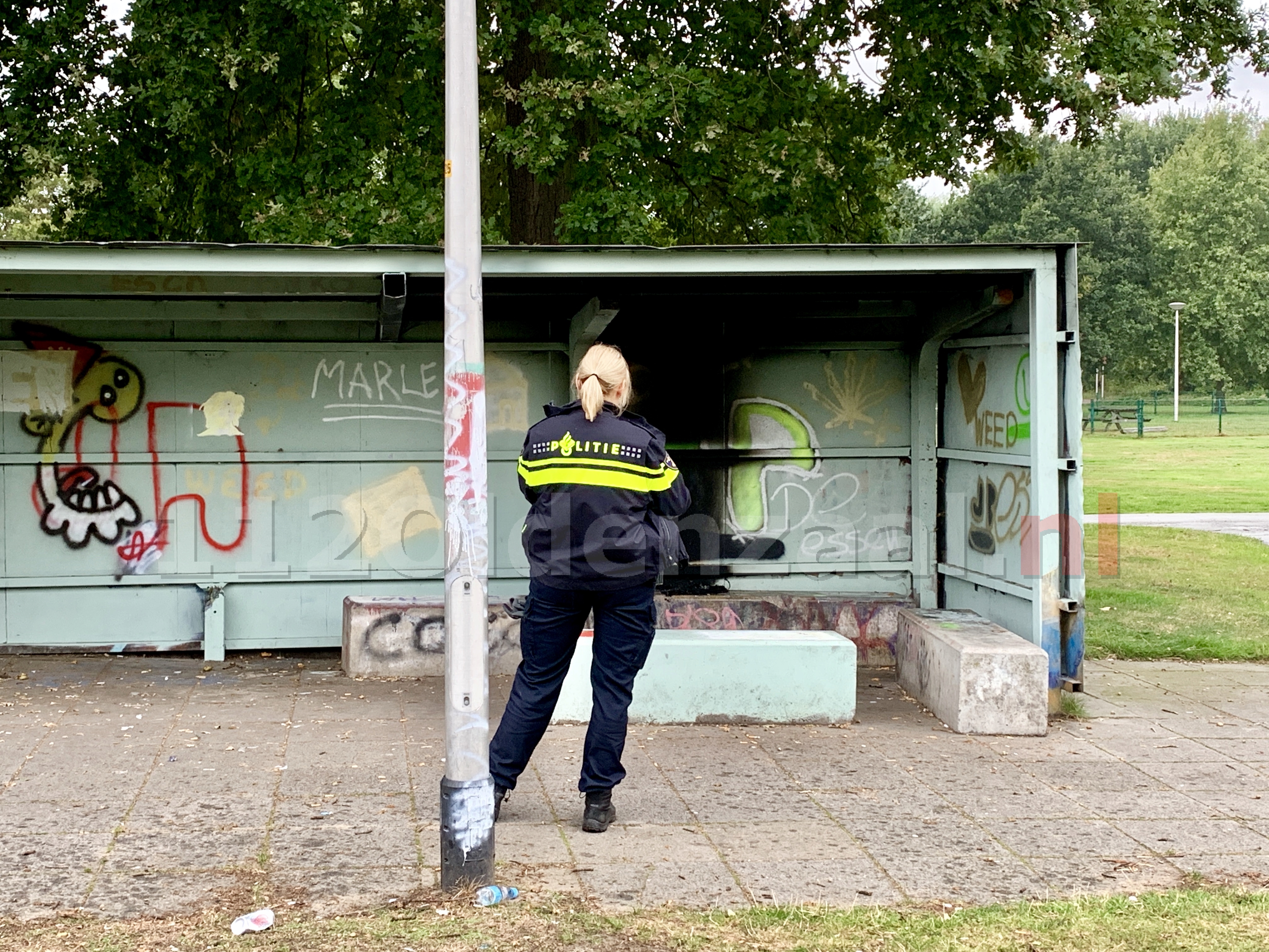 Brandje in Stadspark Operalaan Oldenzaal