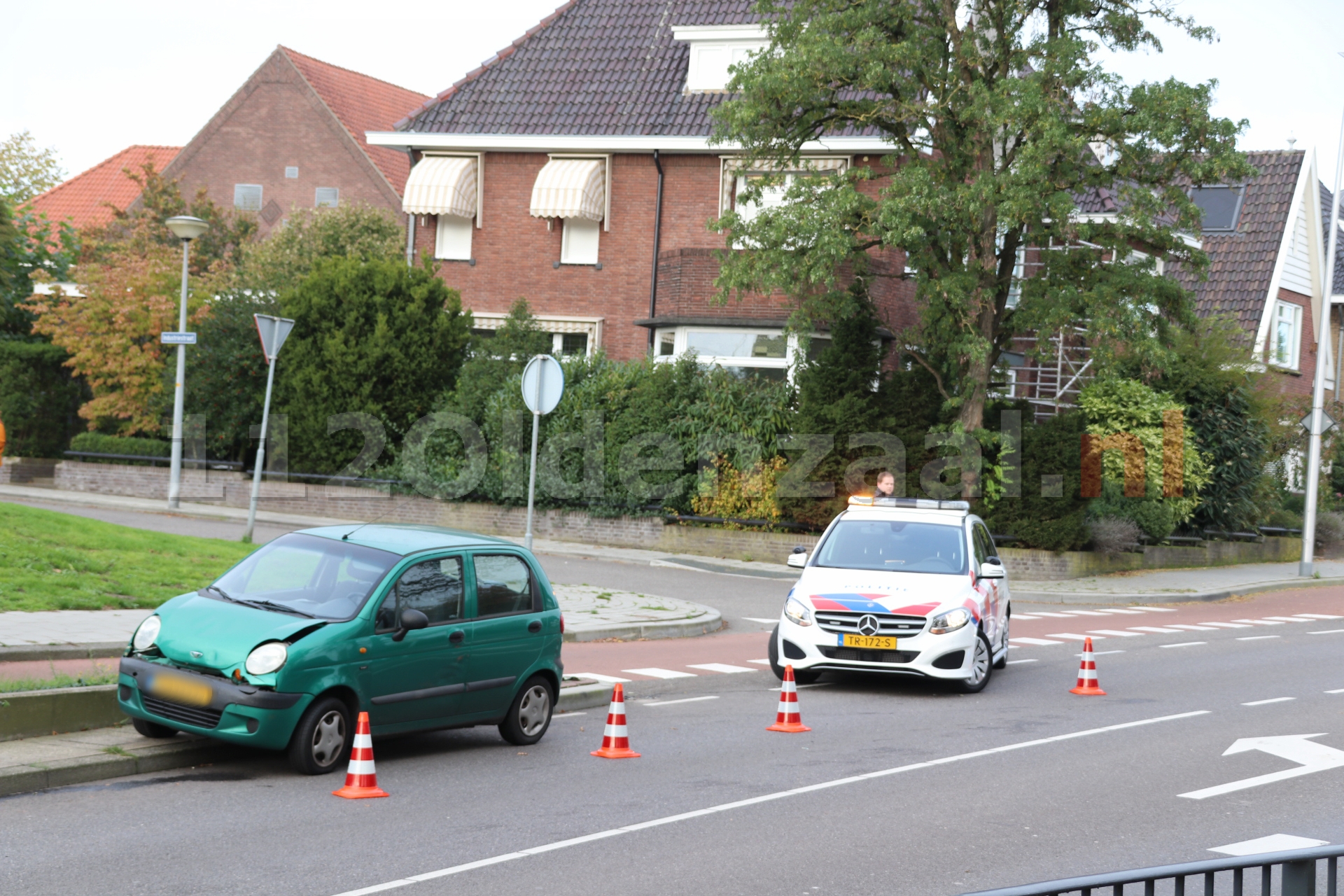 Kop-staart botsing in Oldenzaal