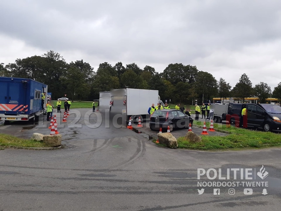 Een persoon aangehouden bij controle in De Lutte