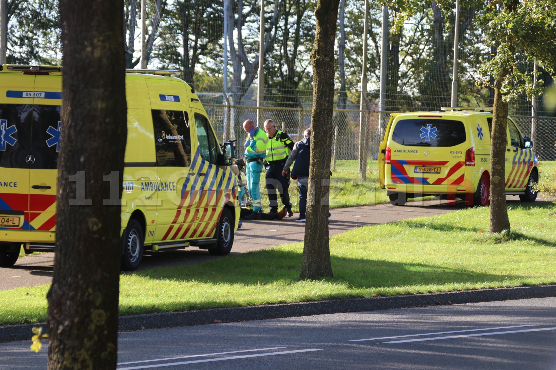 UPDATE (video): Fietsers gewond bij ongeval in De Lutte