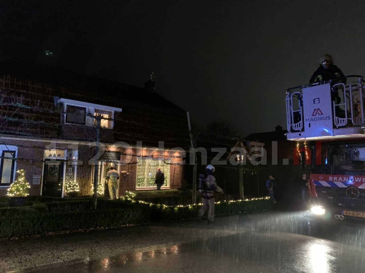 Brandweer rukt uit voor schoorsteenbrand in Oldenzaal