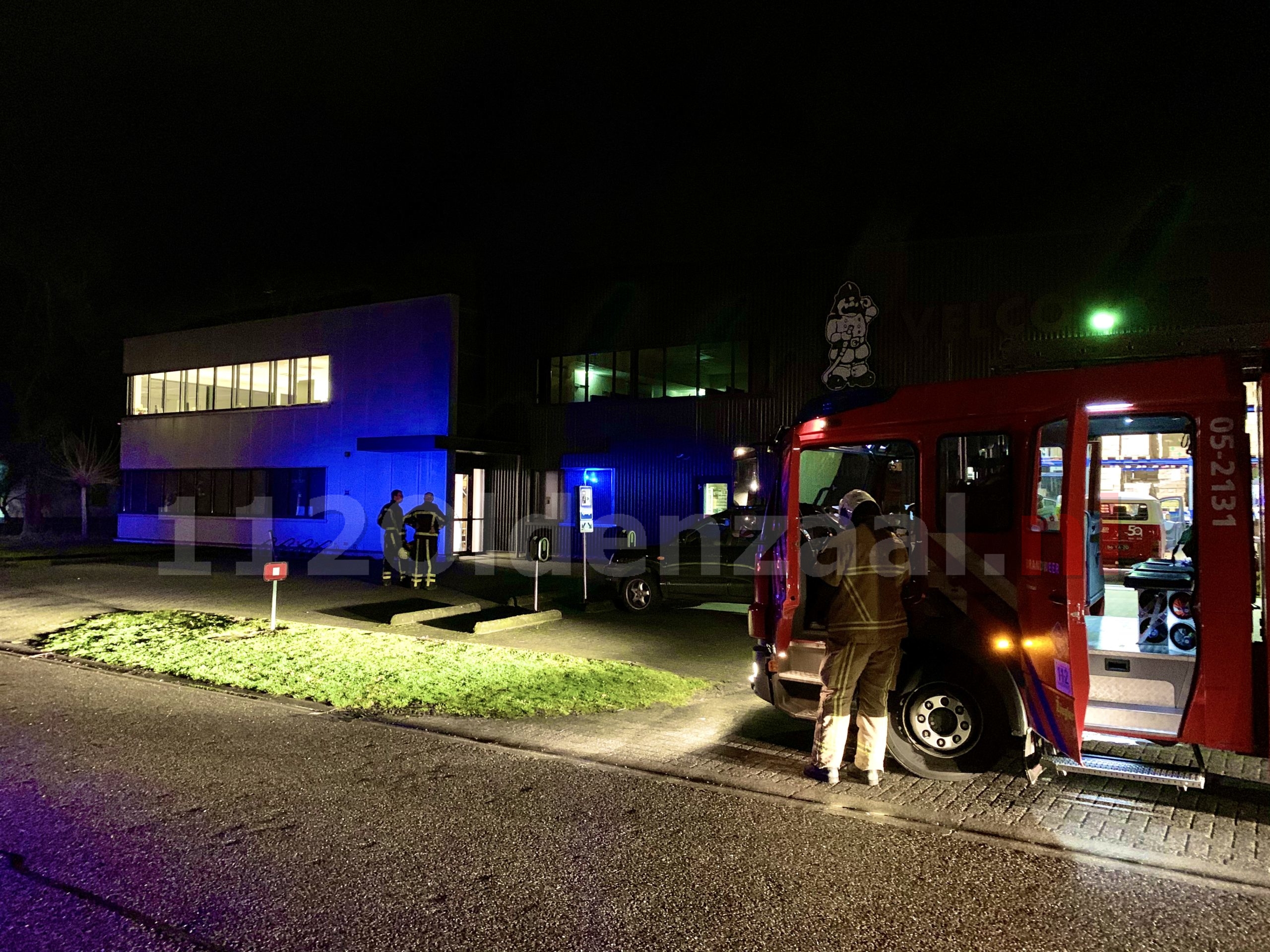 Brandweer rukt massaal uit voor melding Industriebrand bij Velco Brandveiligheid in Oldenzaal