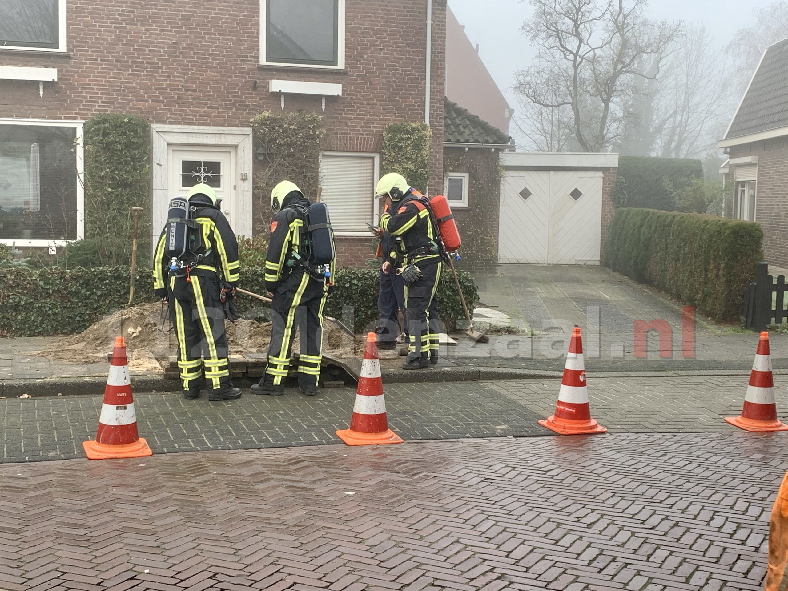 Brandweer rukt uit voor gaslek in Oldenzaal