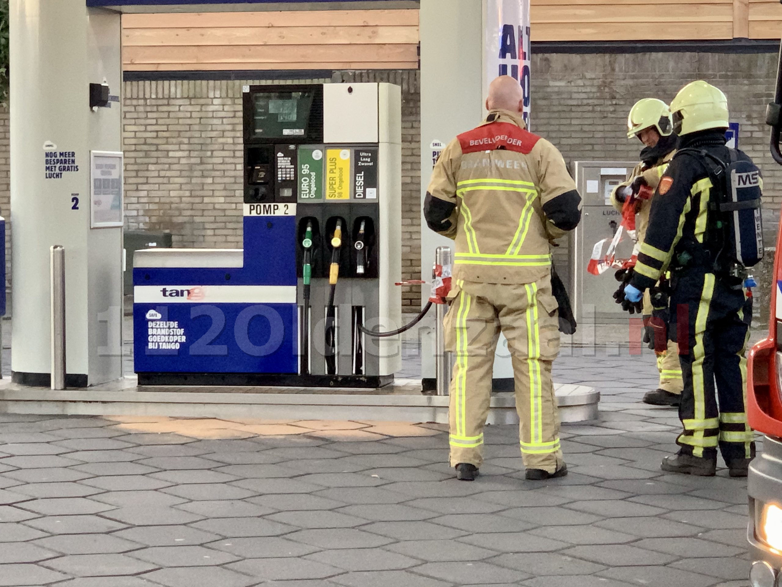 Brandweer rukt uit voor kapotte vulslang bij tankstation in Oldenzaal