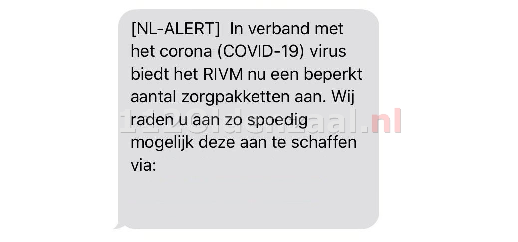 RIVM waarschuwt voor vals “NL-Alert”