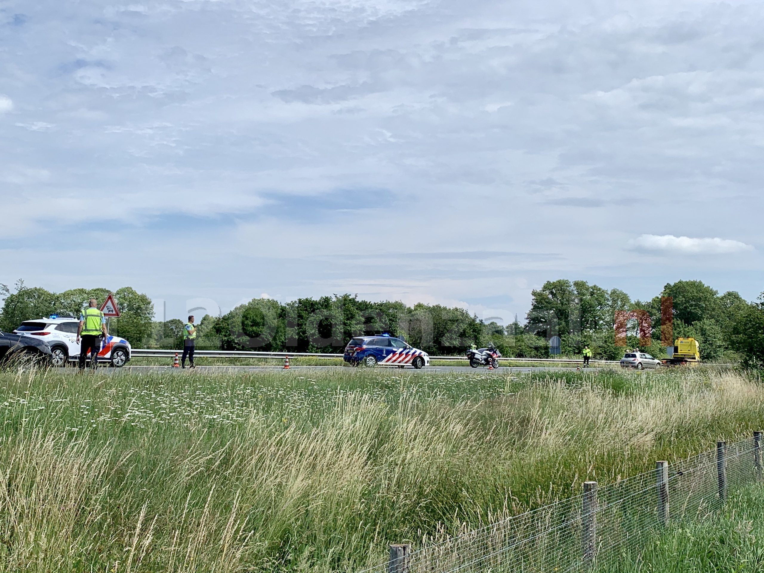 Ongeval veroorzaakte vertraging op A1 tussen Hengelo en Oldenzaal