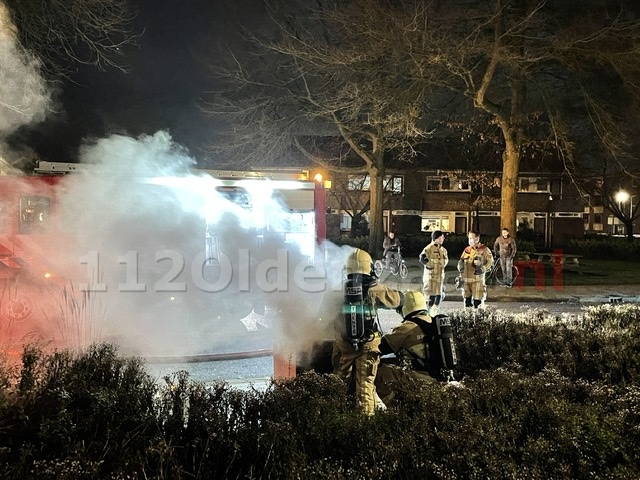 Brandweer rukt uit voor brand in ondergrondse container in Oldenzaal