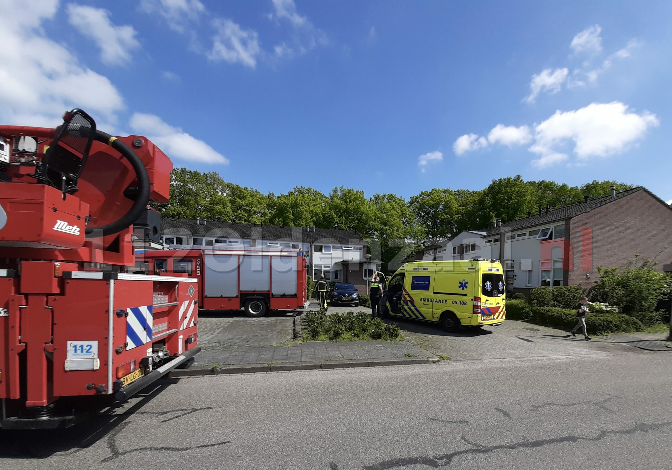 Melding woningbrand in Oldenzaal