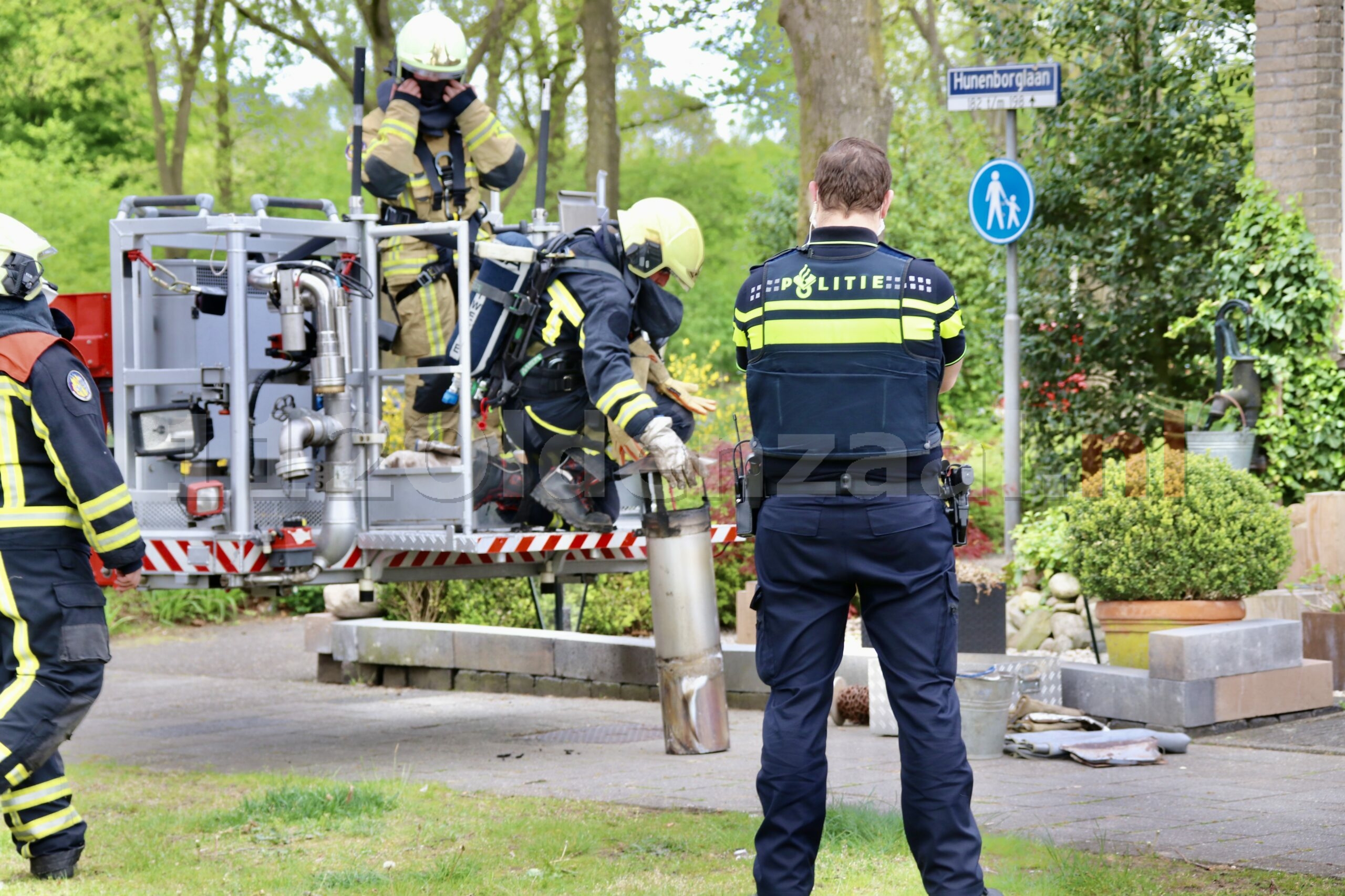 Brandweer rukt uit voor schoorsteenbrand in Oldenzaal