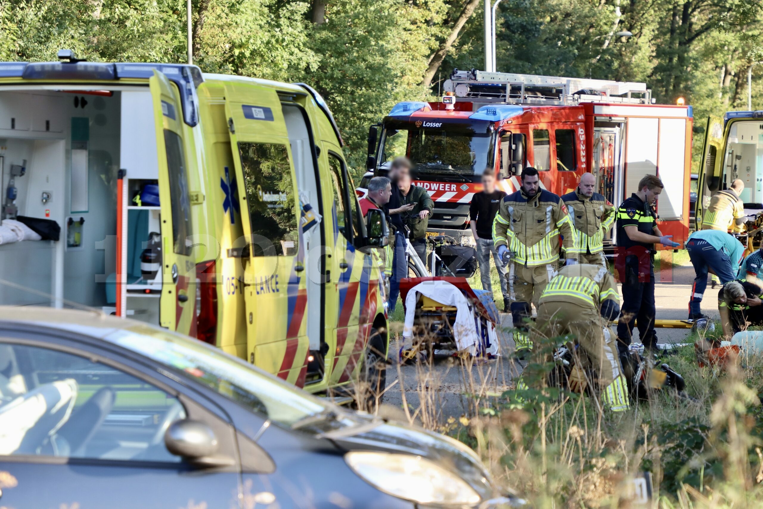 Twee gewonden bij ongeval tussen Oldenzaal en Losser