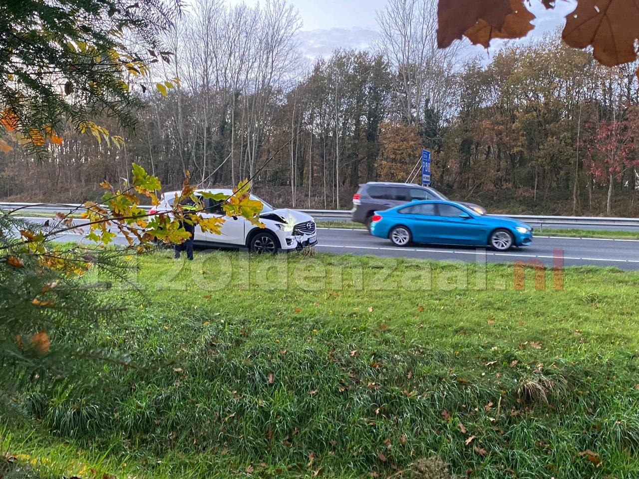 Flinke vertraging op A1 tussen Hengelo en Oldenzaal door ongeval