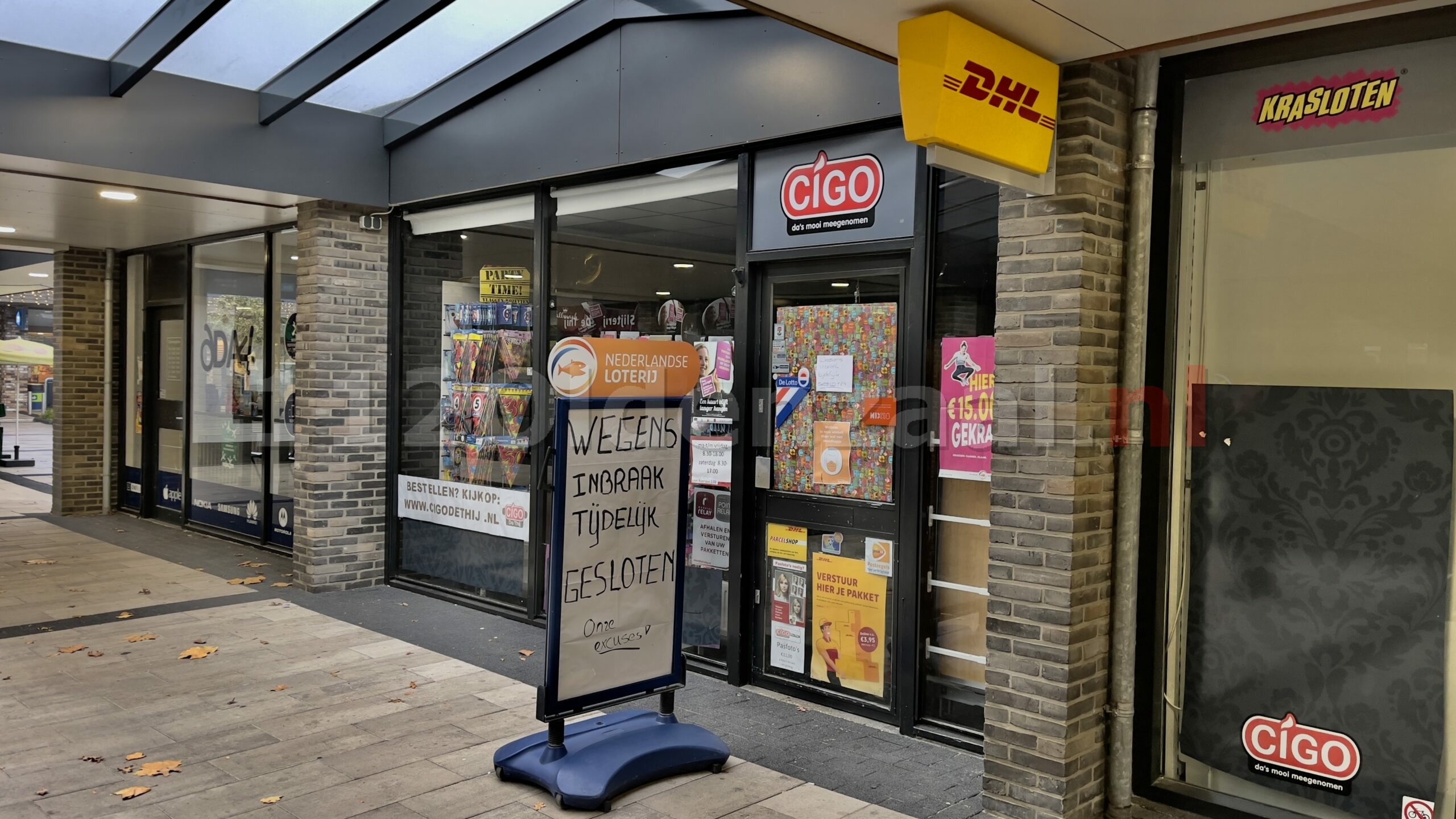 Politie zoekt getuigen van inbraak in winkel Oldenzaal