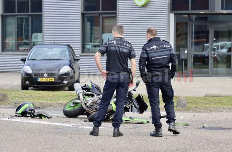 VIDEO: Motorrijder gewond bij ernstig ongeval in Oldenzaal