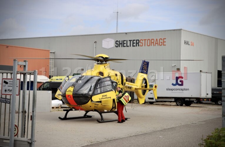 VIDEO: Traumahelikopter ingezet bij bedrijfsongeval in Oldenzaal