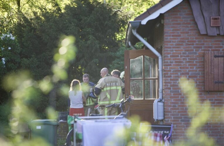 Gasfles vat vlam in tuin in Oldenzaal